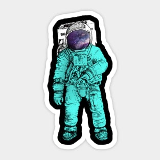 space tshirt Sticker